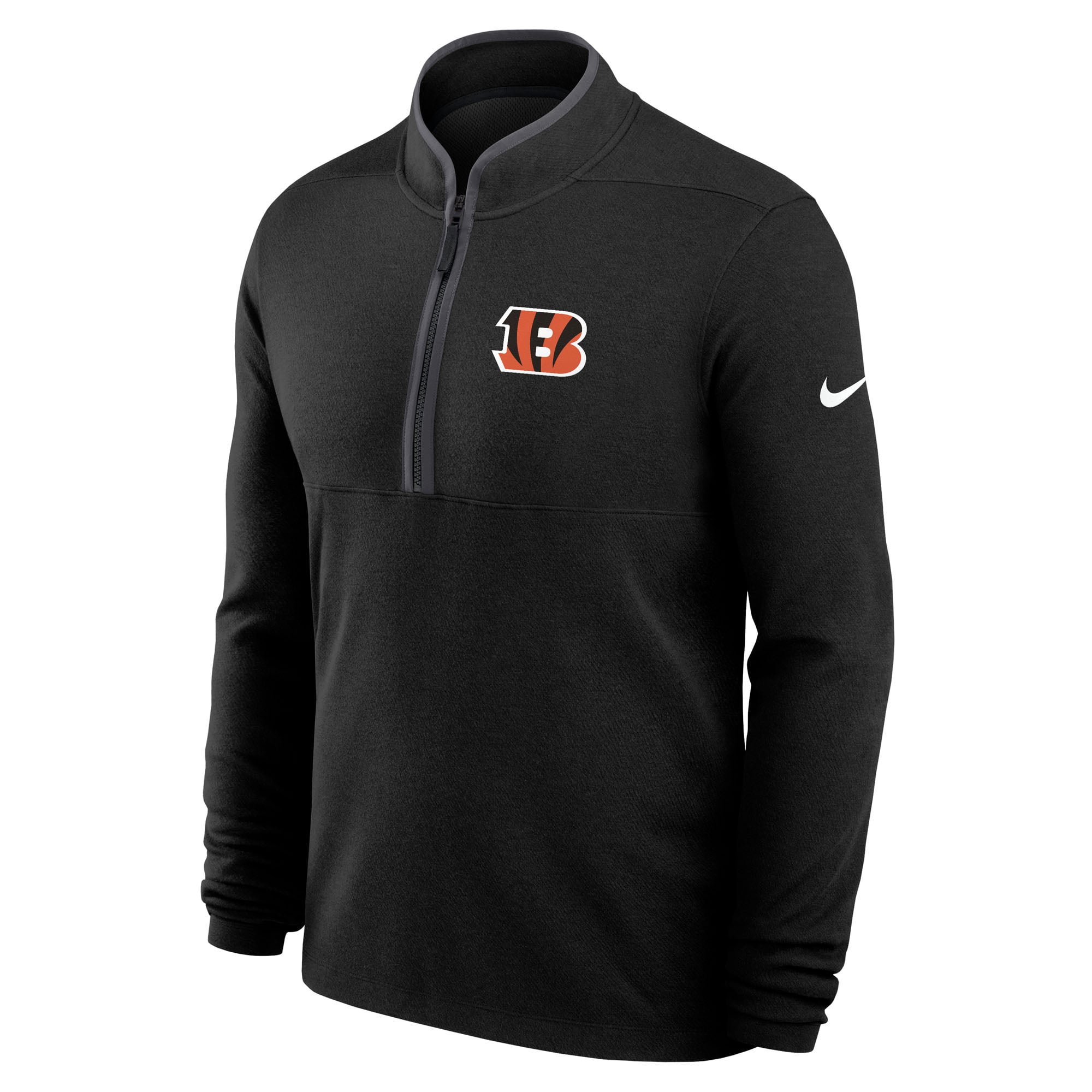 Men's Nike Black Cincinnati Bengals Primetime Victory Dri-FIT Half-Zip Pullover